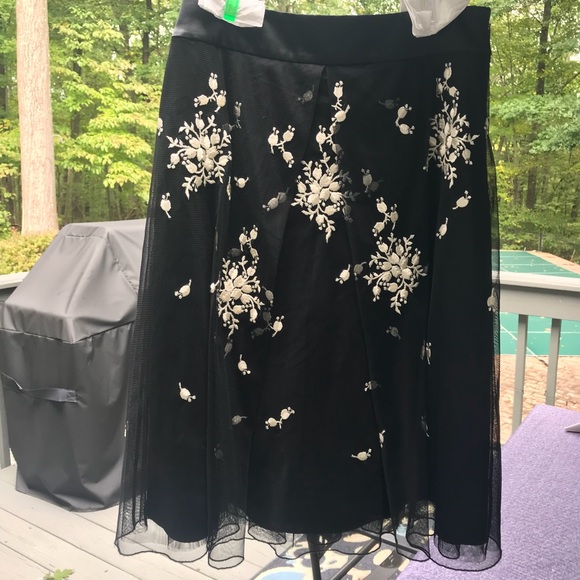 Ann Taylor Embroidered Tulle Skirt - Picture 4 of 4